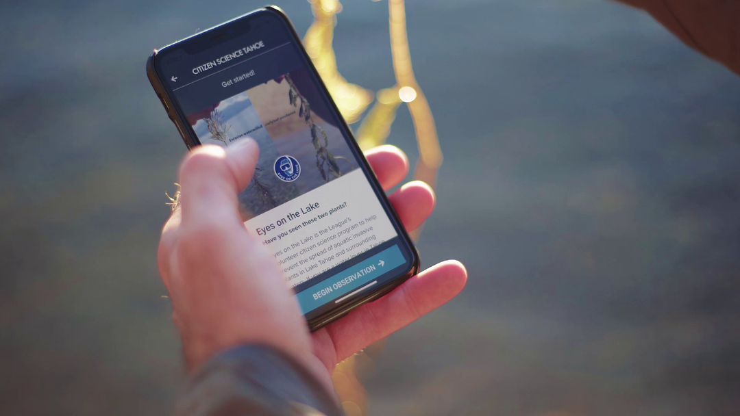 Visitors and residents help protect Tahoe's environment with their smartphones