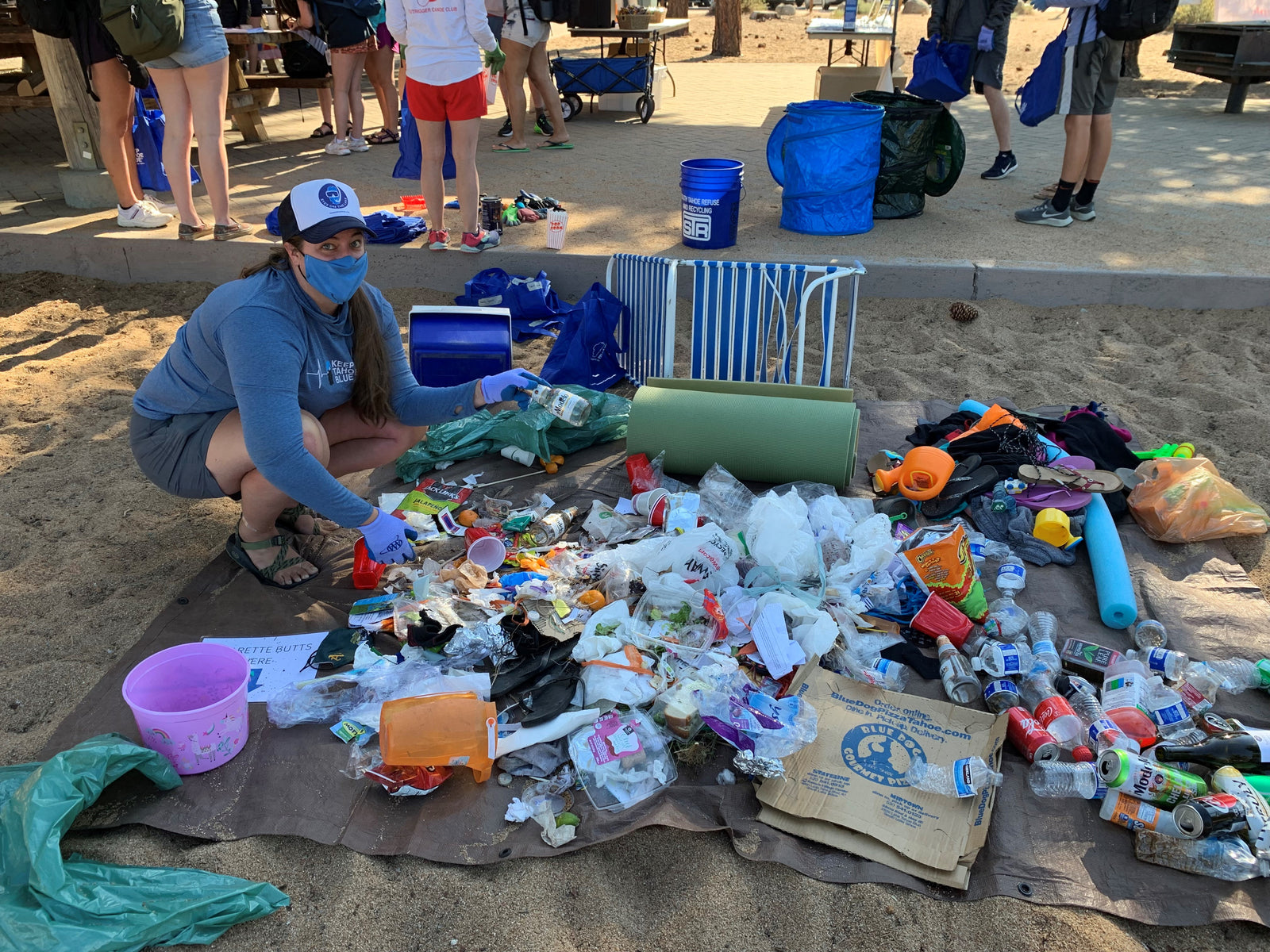 Volunteers remove nearly 1,500 pounds of trash from Lake Tahoe beaches at July 5 event