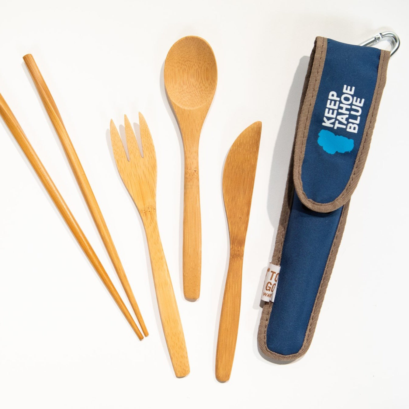 Zero Waste Bamboo Utensils, Bamboo Travel Cutlery Set