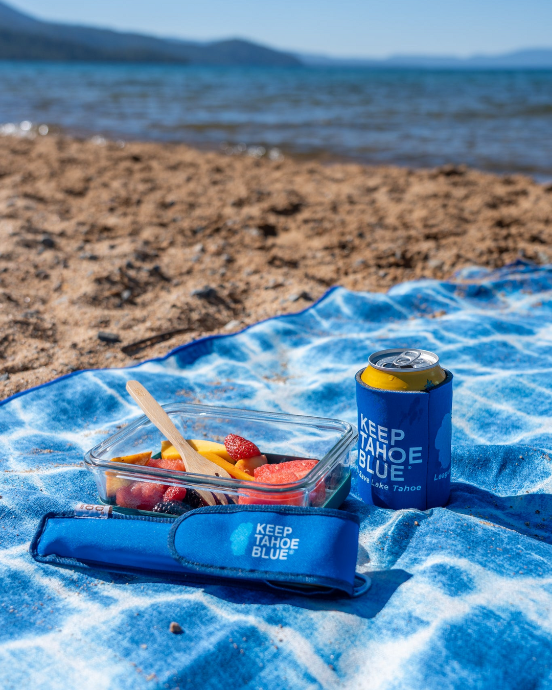 Keep Tahoe Blue Koozie