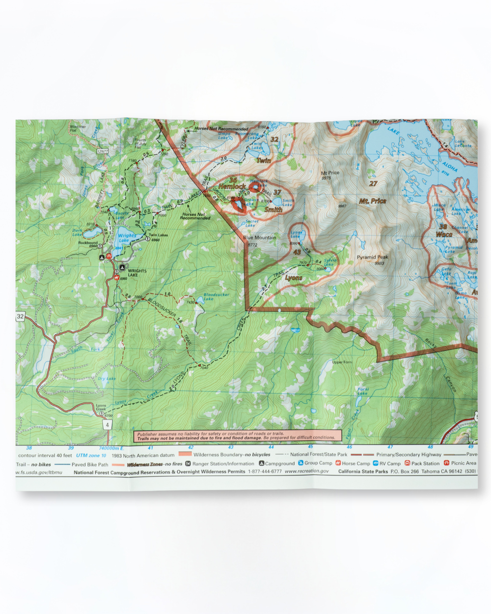 Desolation Wilderness Map