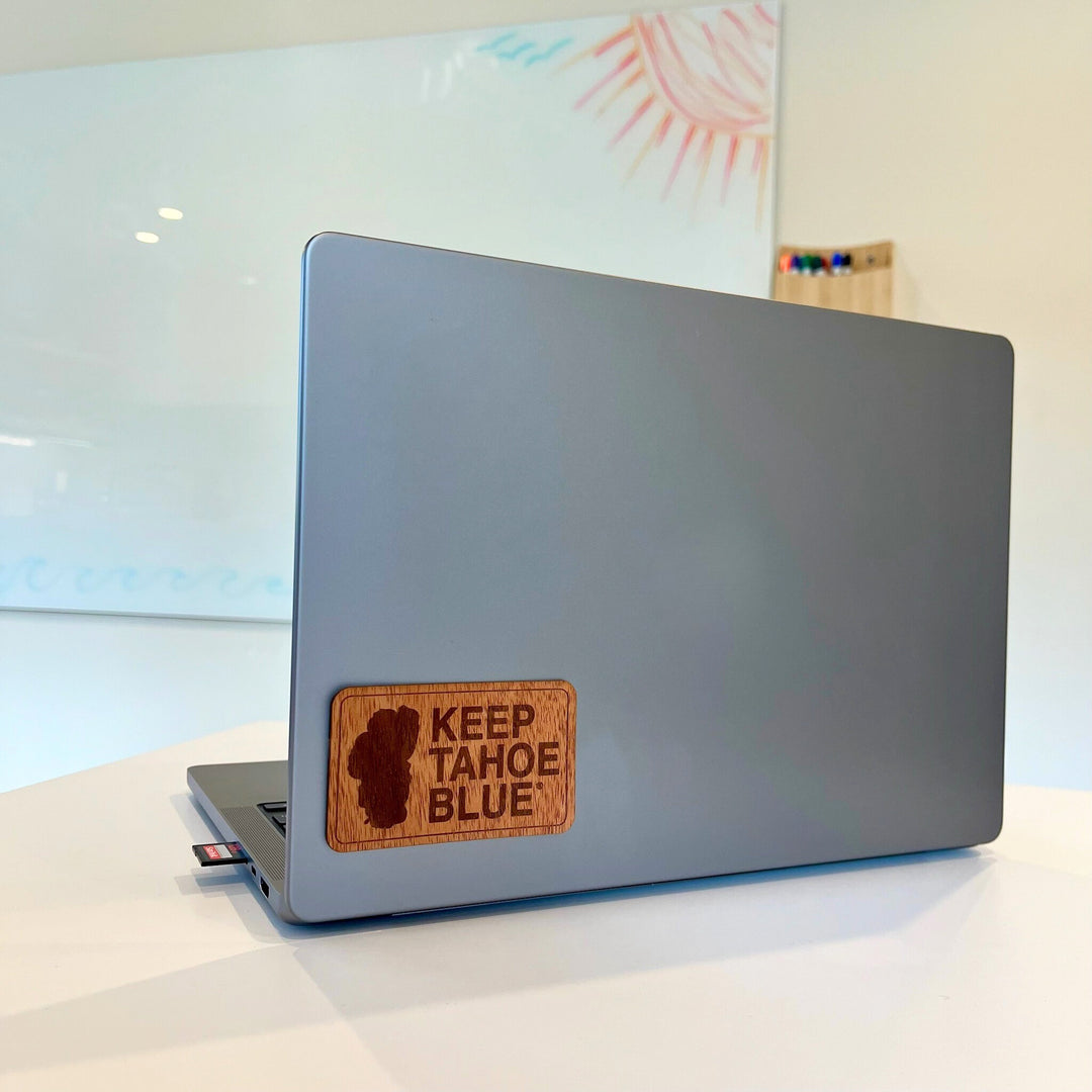 Keep Tahoe Blue Wood Sticker