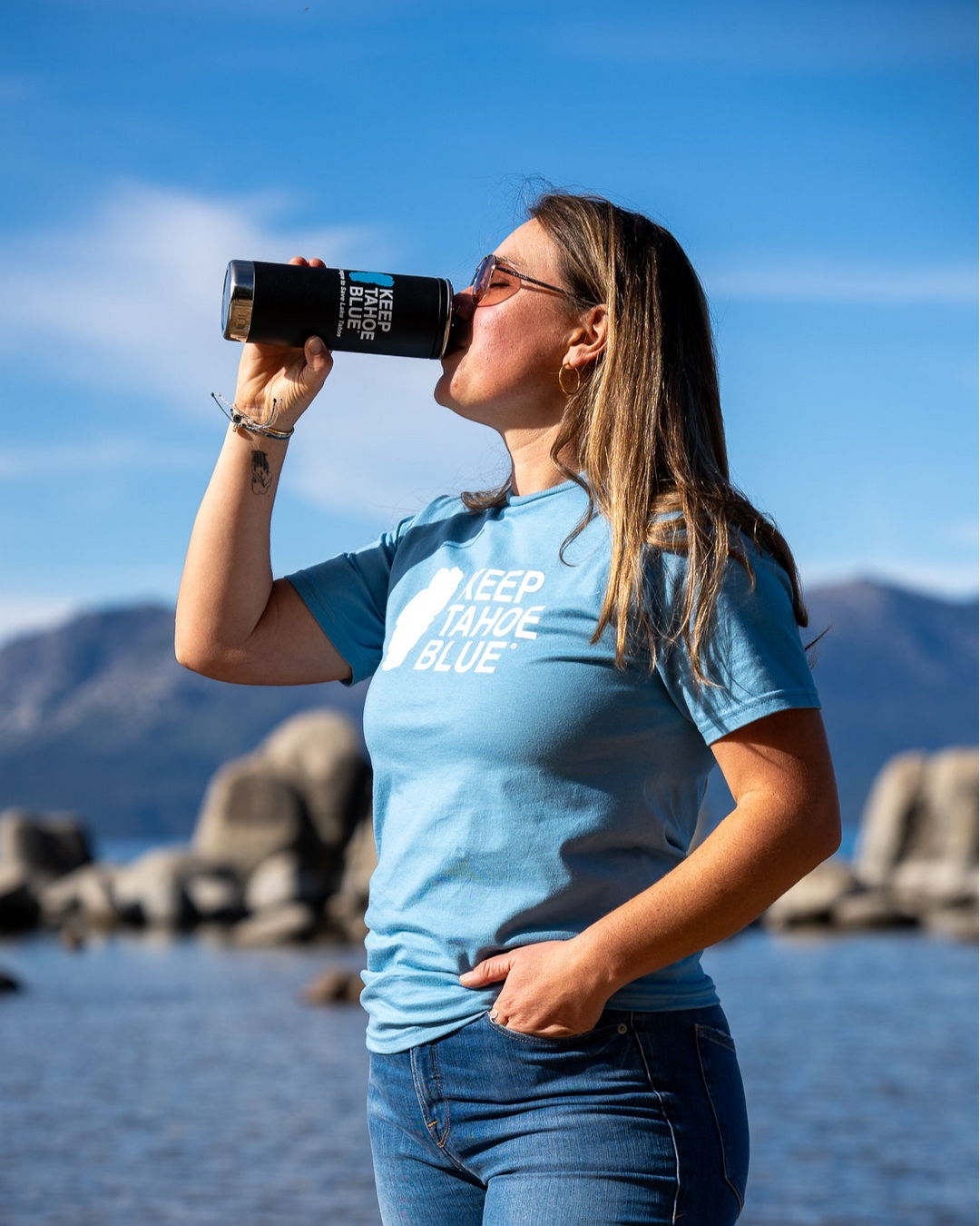 Insulated Black Café Mug