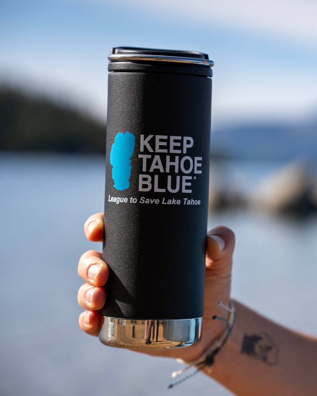 Insulated Black Café Mug