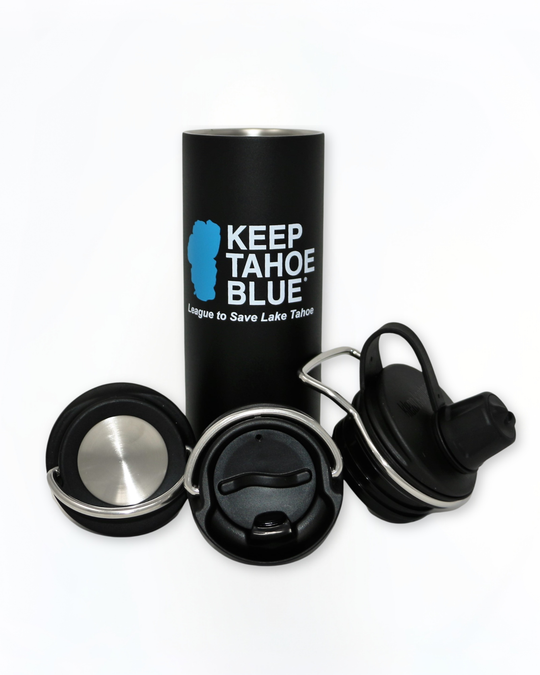 Insulated Black Mug & 3 Lid Set