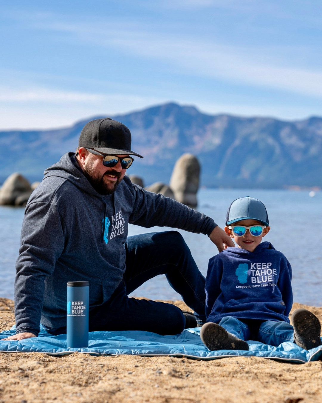 Insulated Blue Loop Lid Mug