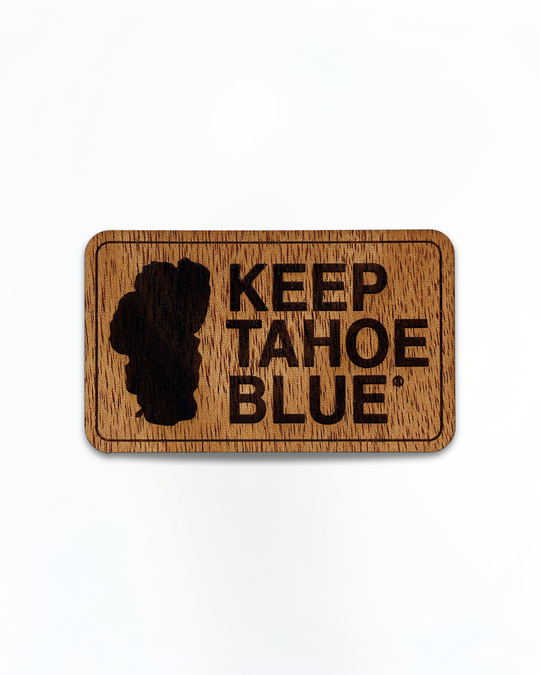 Keep Tahoe Blue Wood Sticker