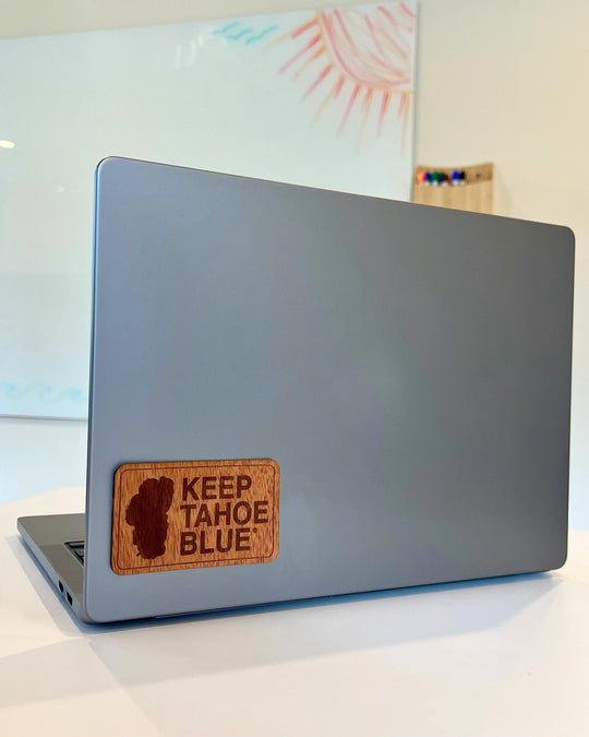 Keep Tahoe Blue Wood Sticker