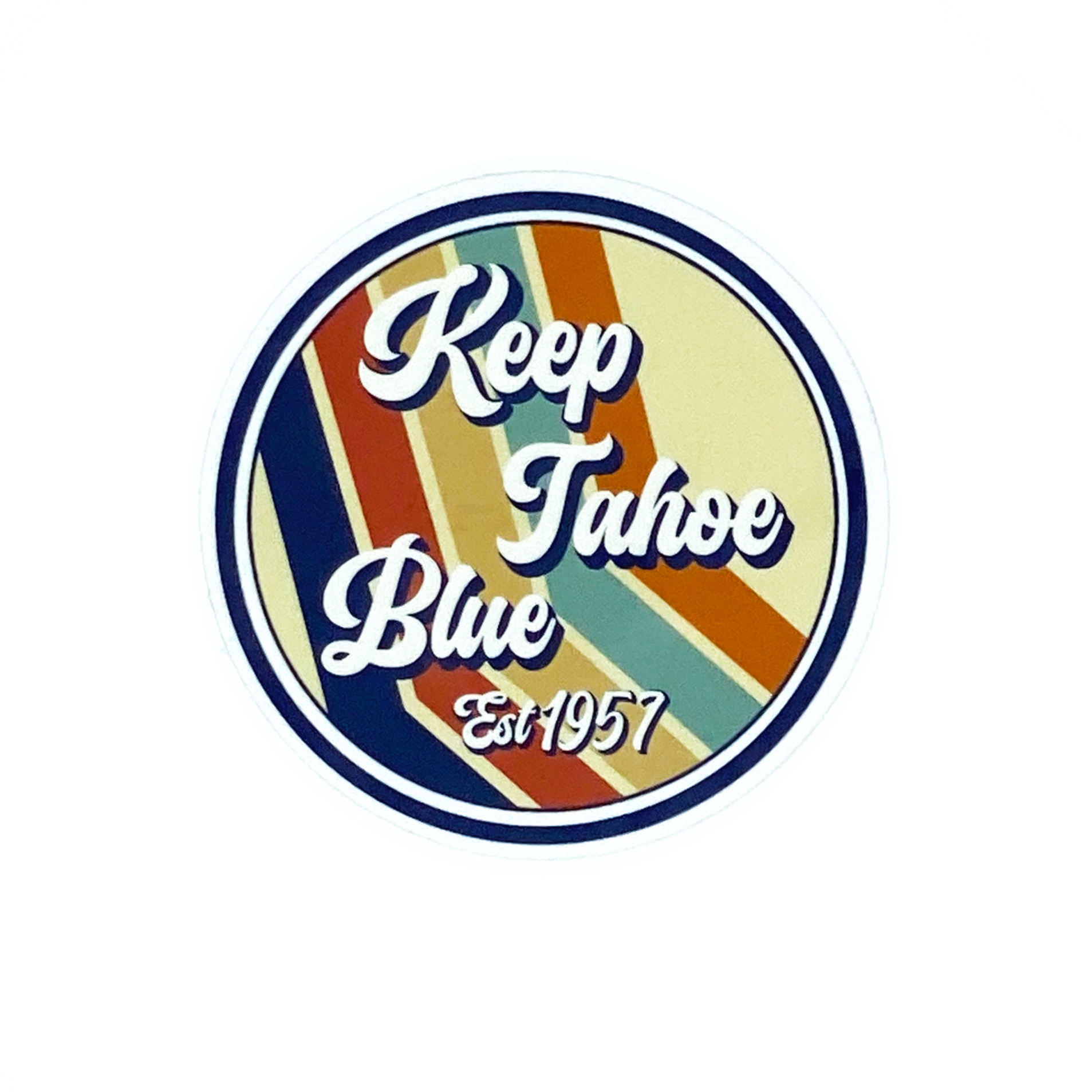 Keep Tahoe Blue Retro Sticker – League to Save Lake Tahoe | Keep Tahoe Blue