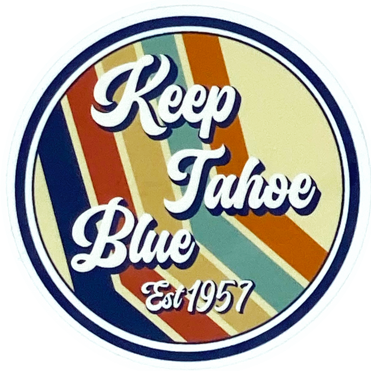 Keep Tahoe Blue Retro Sticker – League To Save Lake Tahoe | Keep Tahoe Blue