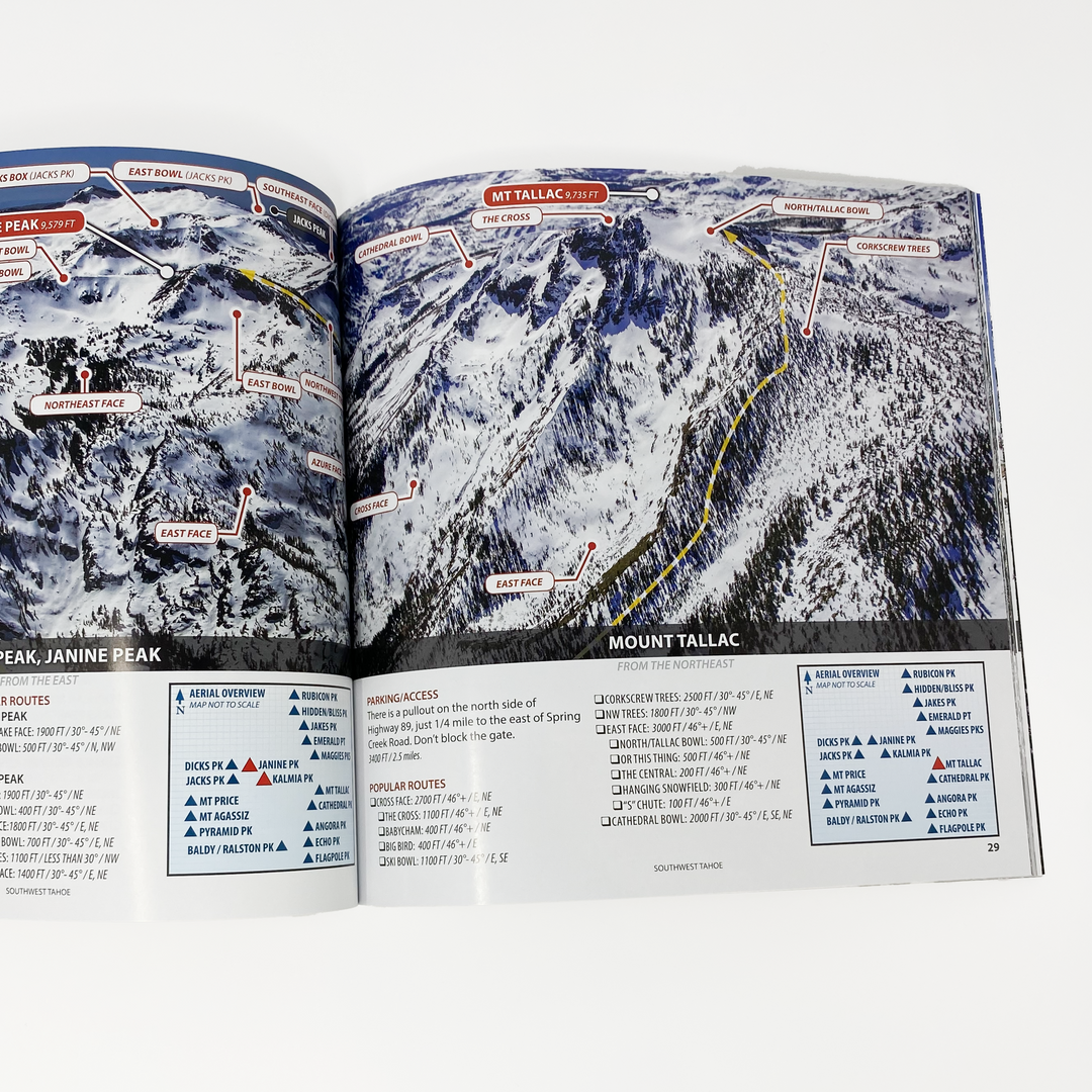 Tahoe Ski Atlas - by Alpenglow Publishing