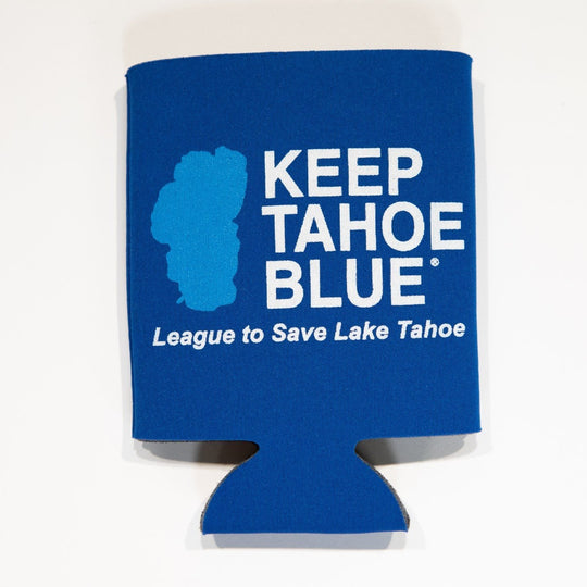 Keep Tahoe Blue logo foam Koozie