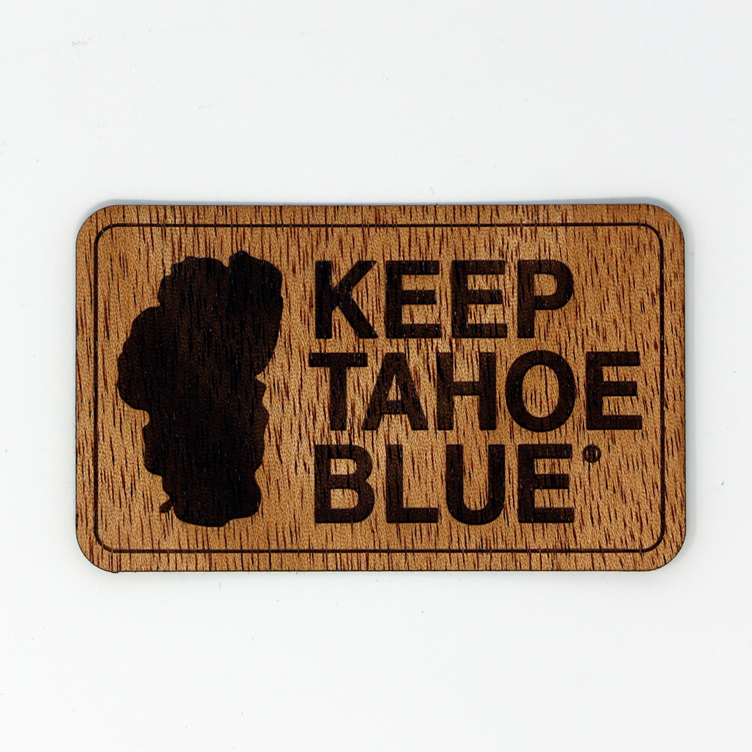 Keep Tahoe Blue Wood Sticker